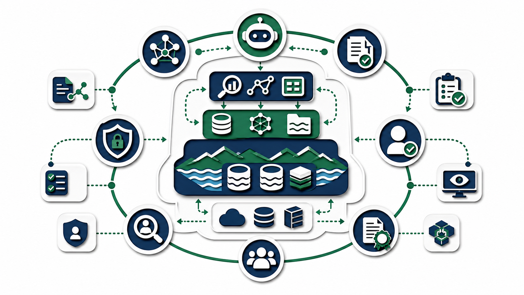 Layered papercut control plane for compliance-ready Agentic Lakehouse governance