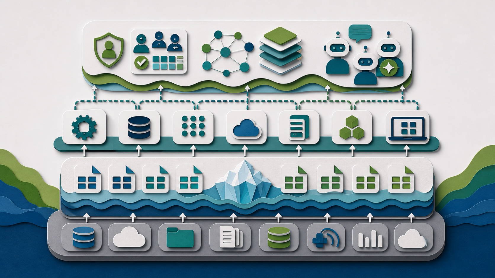 Open lakehouse operating model for interoperable lakehouse operations